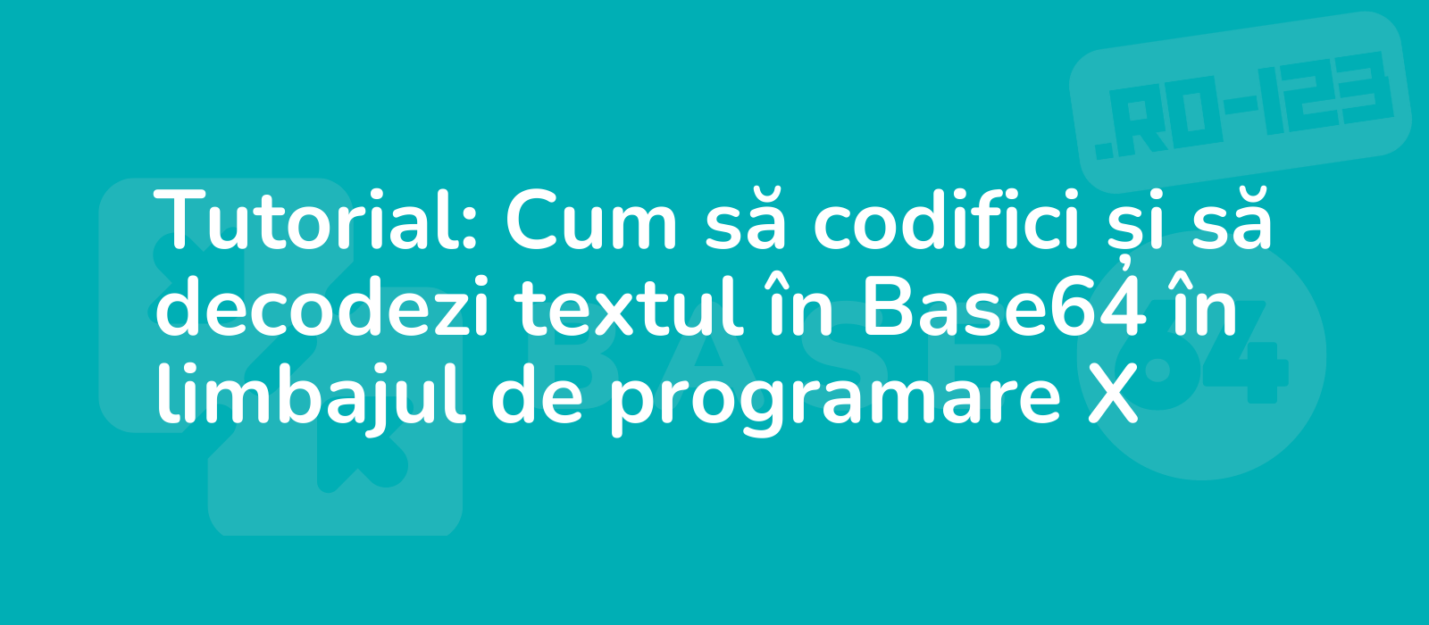 expert programmer demonstrates base64 encoding and decoding in x programming language tutorial 8k precise